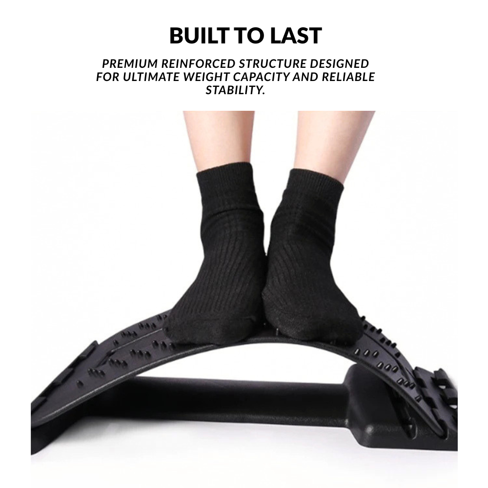 Adjustable Back Stretcher — Lumbar Support & Posture Device
