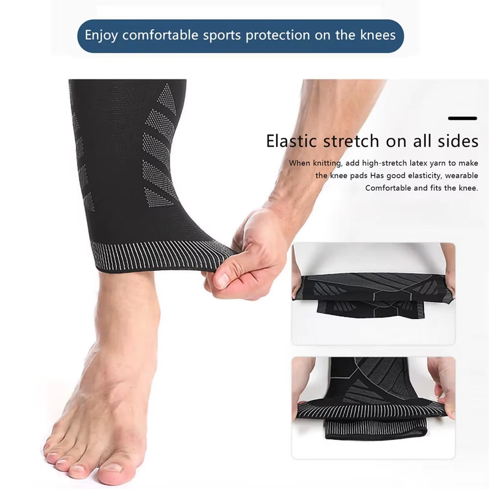 Ultimate Long Leg Compression Sleeves for Enhanced Knee Support and Pain Relief - Perfect for Basketball, Football, and Active Lifestyles