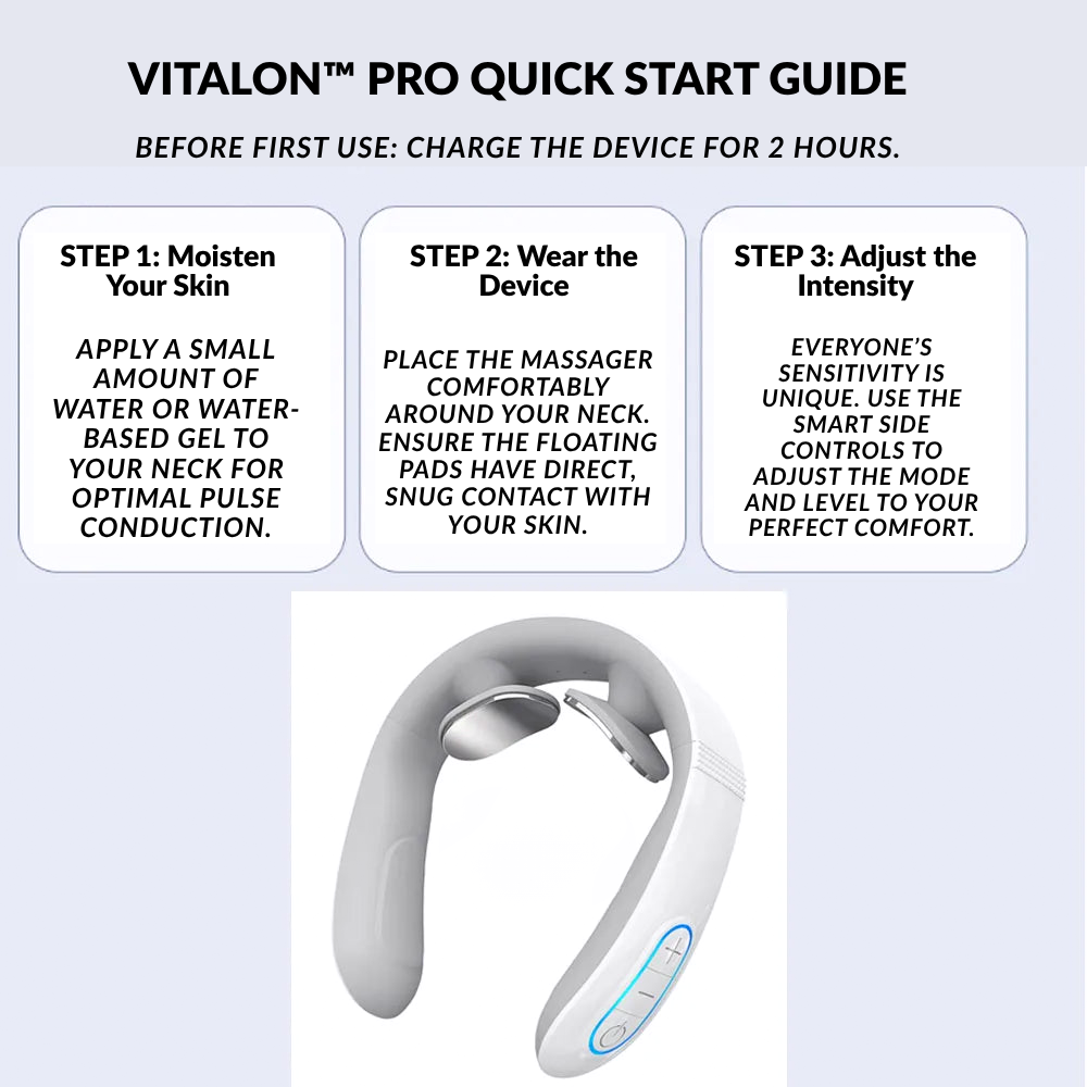 Vitalon™ Pro Smart Neck Massager – Electric Pulse Cervical Comfort & Stress Relief