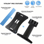 Adjustable Back Stretcher — Lumbar Support & Posture Device