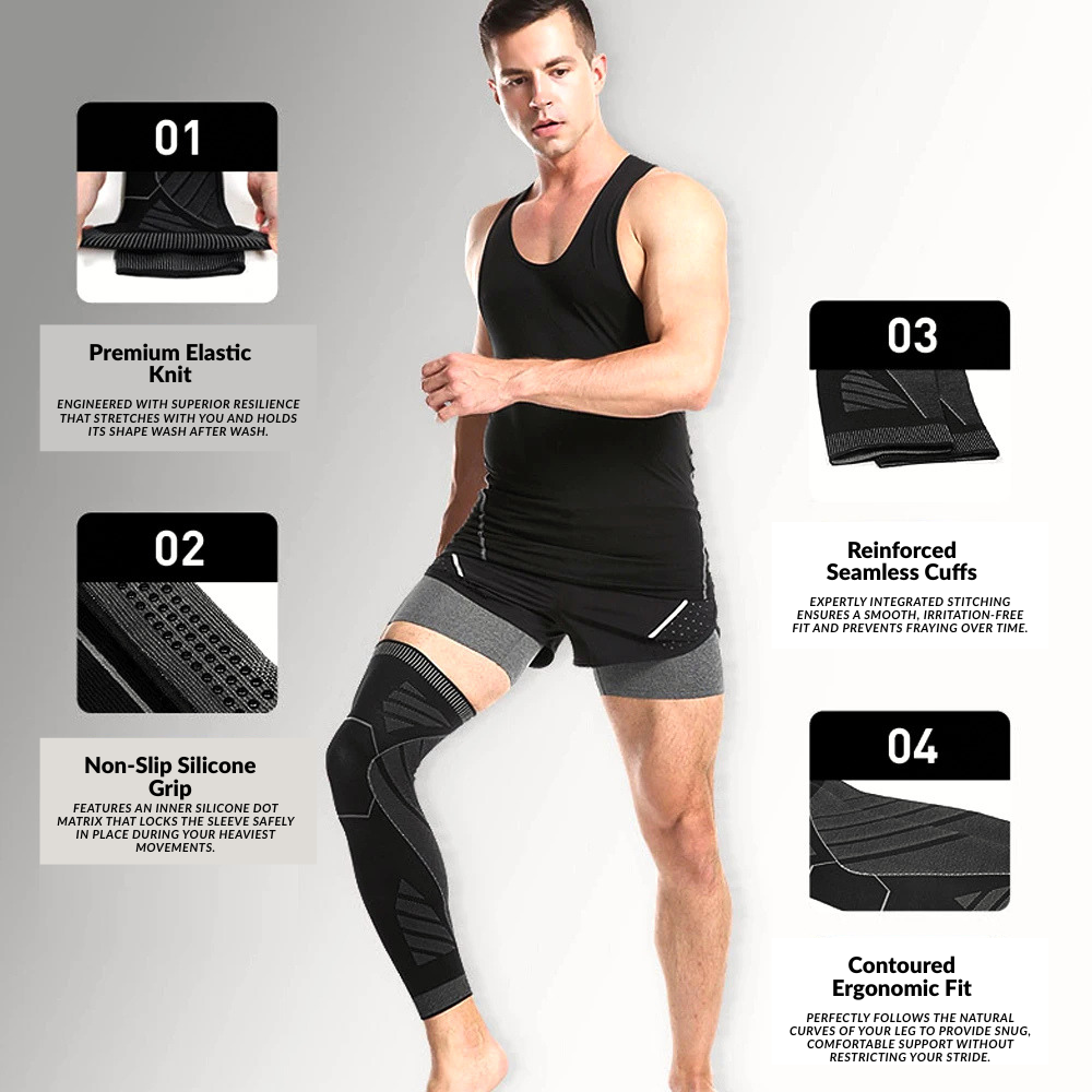 Vitalon™ Pro Knee Compression Sleeve – 3D Support for Running & Sports